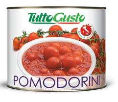 1 AB672 - Pomodorini di Collina Kirsikkatomaatteja. Kokonaisia pikkutomaatteja omassa mehussaan.