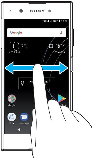 1 Xperia -laitteen tervetulolisäohjelma avaa lisäohjelma napauttamalla ja valitse sitten tehtävä, kuten sisällön kopiointi vanhasta