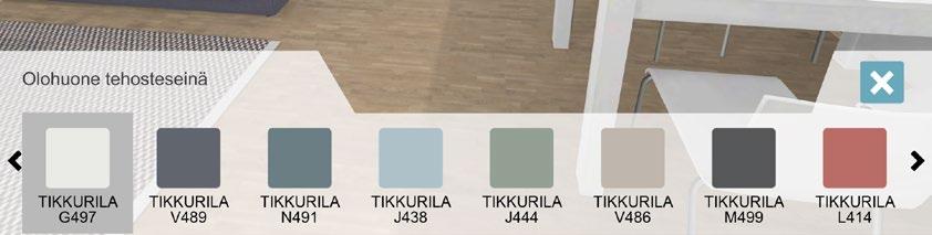 Valmis 3D-tuotekonfiguraattori on täysin käyttäjän muunneltavissa annettujen asetusten mukaisesti Käyttäjä voi sovelluksen avulla suunnitella omia tarpeitaan vastaavan kokonaisuuden ja värimaailman