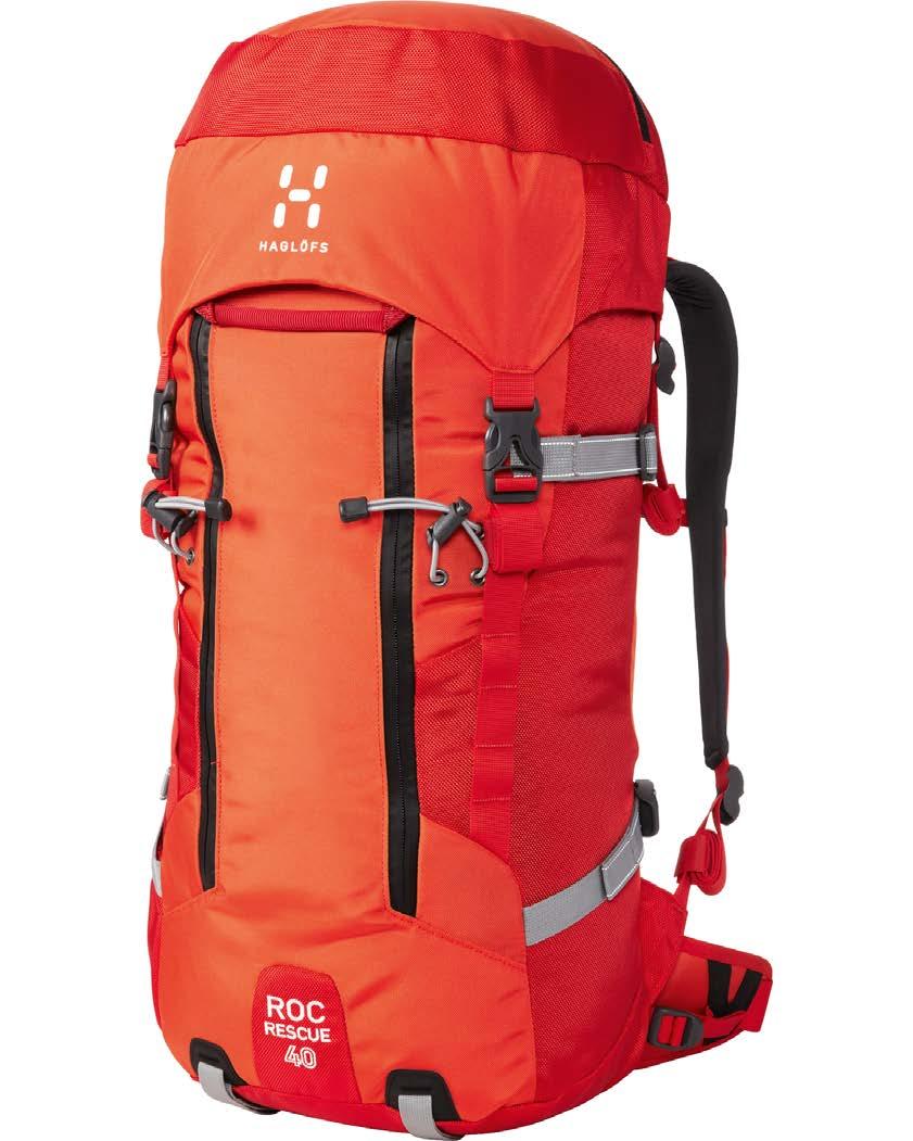 ROC RESCUE 40 Roc Rescue 40 was developed together with Alpine Rescue Switzerland to become Haglöfs most durable and reliable alpine climbing pack.