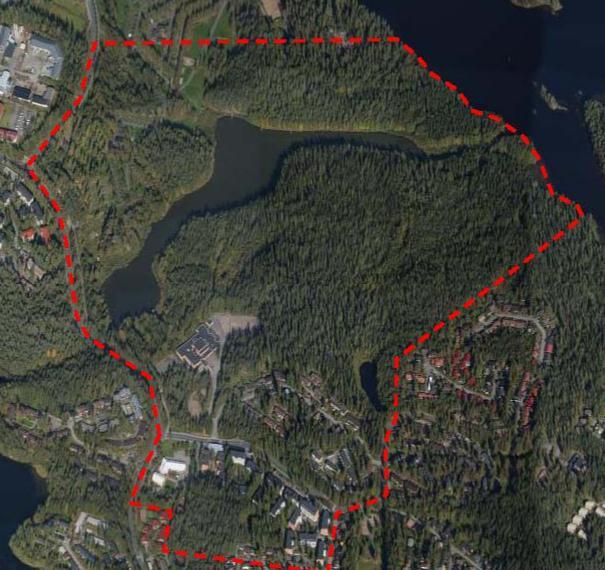 Kuopion kaupunki Rauhalahden osayleiskaava mukaista. Kivilammen ja Kartanonkadun välinen alue on matkailukäytössä.