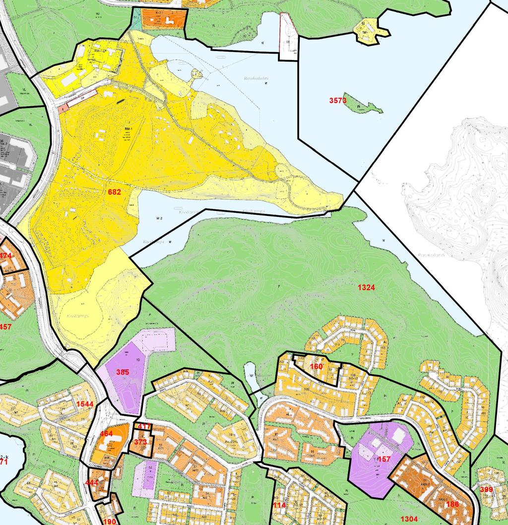 KUOPIO RAUHALAHTI OSAYLEISKAAVA Ajantasaasemakaava