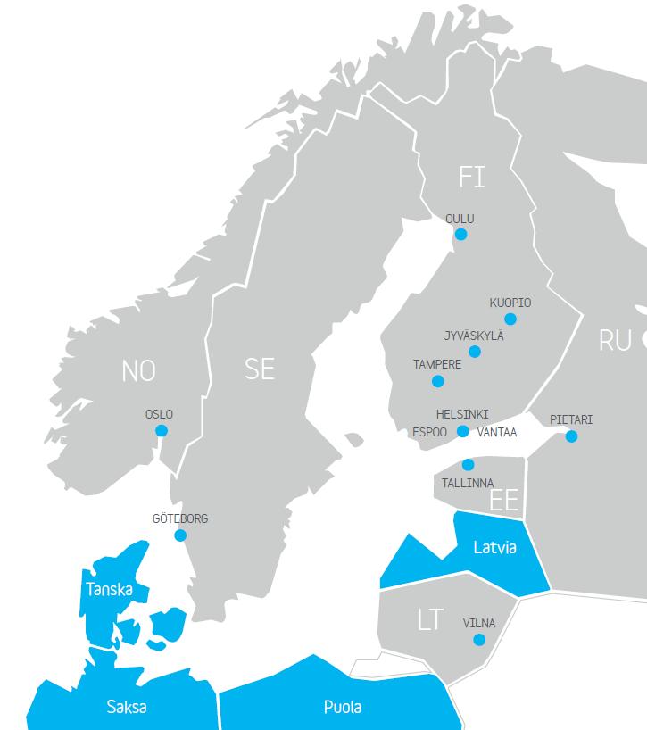 Kasvustrategia Jatkamme kampusverkostomme laajentamista Pohjoismaissa ja Baltiassa Keskitymme lisäarvon tuottamiseen Strategiaan