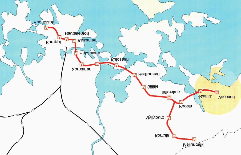 Kuva 1. 3. Tutkimuskohteen alueellinen sijainti. Vuosaaren asukasmäärän kehitys 1999 2007 Vuosaaren peruspiirin väestö on ollut jatkuvassa kasvussa.