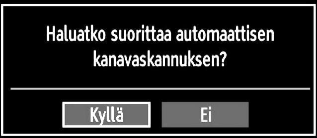 Painamalla tai painiketta valitse se maa, jonka haluat asettaa ja paina painiketta Teksti- TV kieli-option korostamiseksi. Käytä tai painikkeita Teksti-TV kielen valitsemiseksi.