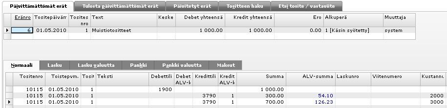 Tositesarjat tai Tositetyypit. Tositesarjojen ylläpito. 7.2 