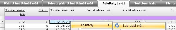 2.2 Muut tositteet Muiden kuin varastoon tai reskontraan liittyvien tositteiden korjaaminen käydään tässä läpi esimerkin avulla.