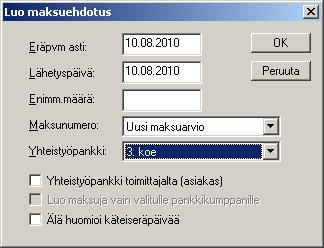 Jos käytettävällä jaksotustilillä on ALV-koodi, käsitellään viennin koko ALV varsinaisella kirjanpitokaudella.