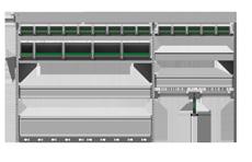 kiristyslukkohihnalla Oikealle asennettava L 1025 x S 440 x K 1000 mm n 2