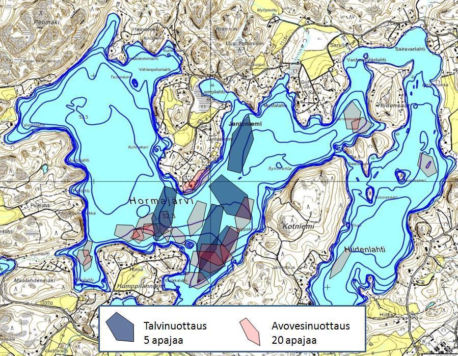 2006-2009. Suurin osa nuottauksesta tehtiin läntisellä altaalla (Kuva: P. Savola, Uudenmaan ELY-keskus).