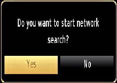 Cable Installation If you select CABLE option and press OK button on the remote control to continue, the following message will be displayed on the screen: You must select a search type to