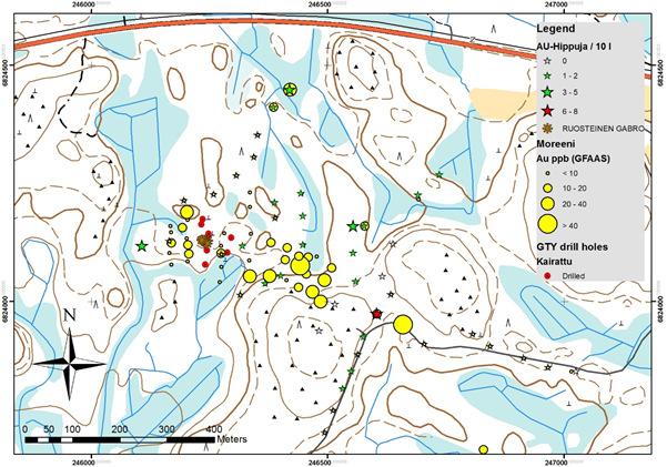 GEOLOGIAN TUTKIMUSKESKUS Kullaan Au-potentiaali 24 Kuva 19.