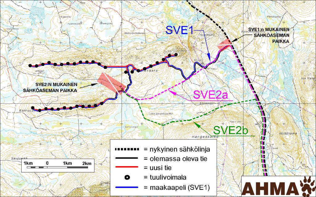 4.4 Tuulipuiston sijoittamisvaihtoehdot 17 Ympäristövaikutusten arviointiohjelmavaiheessa hankkeelle esitetään seuraavia vaihtoehtoja: Vaihtoehto Vaihtoehto VE0: Vaihtoehto VE1: Kuvaus Hanketta ei