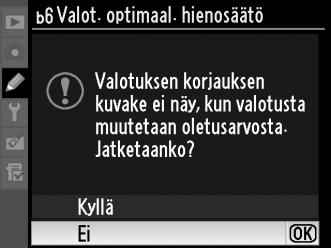 b5: Keskustapainotteinen alue Valotusta laskettaessa keskustapainotteinen mittaus antaa eniten painoarvoa ympyrälle kuvan keskellä.