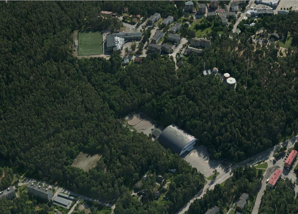TEKONURMI- KENTTÄ TALVISALON KOULU TÄYTTÖALUE HARJOITUSJÄÄHALLIN PAIKKA JÄÄHALLI AMPUMARADAN KENTTÄ SAVONTIE