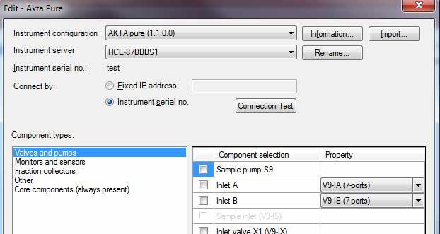 4 Asennus 4.2 Liitä ÄKTA pure -järjestelmään 4.2.1 Virransyöttö ja tiedonvälitys Vaihe 1 Toimi Valitse Administration-moduulissa Tools:System Properties tai napsauta System Properties -kuvaketta avataksesi valintaikkunan.