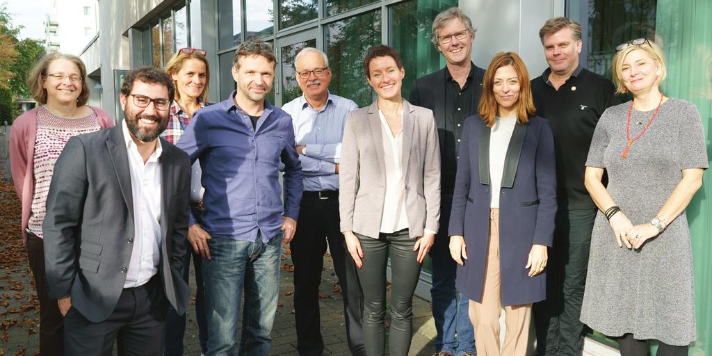 The jury of the Seventh ICMA (from left): Ann Mestdag, Senior Editor, Mercatorfonds, Brussels Rodrigo Faustino, Commgroup, Brazil Meike Quentin, CEO, Das Amt, Kiel Michael Adams, Editorial-Design,