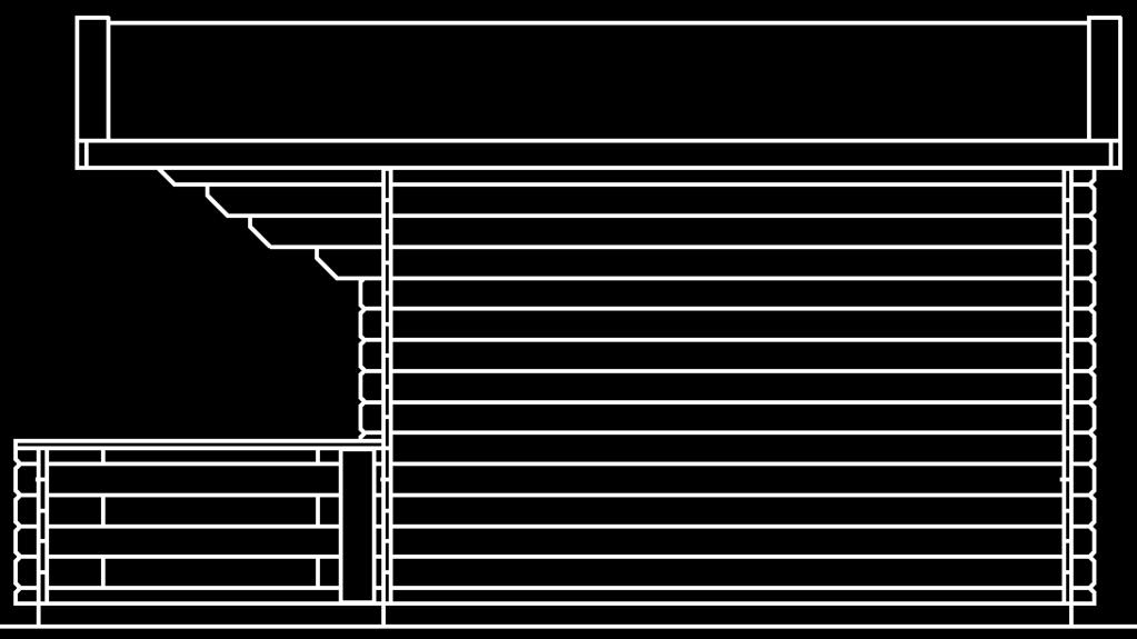 Lillevilla 22 3000 mm x 3000 mm + terassi 1500 mm / 44 mm