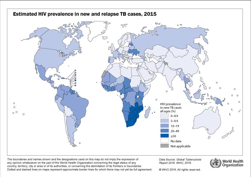 Kaikille TB-HIV-tapauksille tulisi antaa ART (antiretroviral treatment) -hoitoa tuberkuloosilääkityksen lisäksi. Tämä toteutuu vaihtelevasti maasta toiseen.