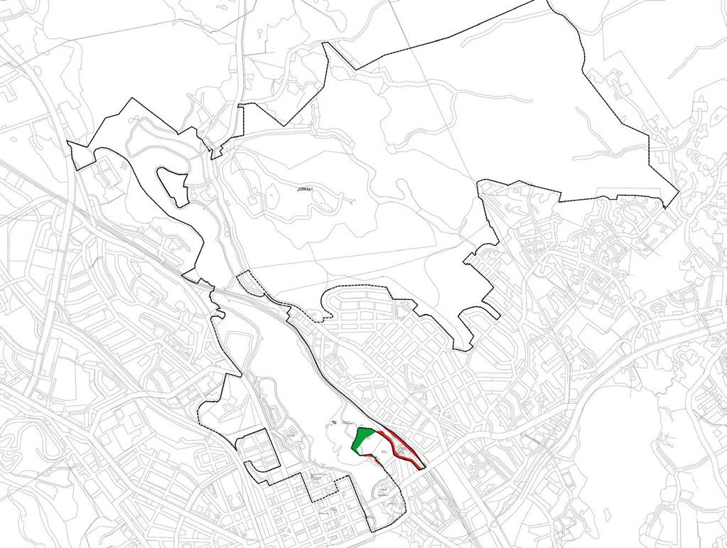Kansallisen kaupunkipuiston rajausmuutos Kansallisen kaupunkipuiston maapinta-ala on noin 738 ha.