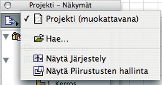 Nämä tulevat käyttöön aina siirryttäessä käyttämään kyseistä työkalua. Ikkunan sisällön muokkaamista selitetään tarkemmin kohdassa KO.AS.6.4.3 Tiedot-apuikkuna. 12.