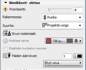 Käyttämiään rakenteita kannattaa tallentaa aloituspohjaan (tallenna tyhjä projekti aloituspohja-tiedostomuodossa TPL). Tällöin ne ovat valmiiksi käytettävissä uusissa projekteissa.