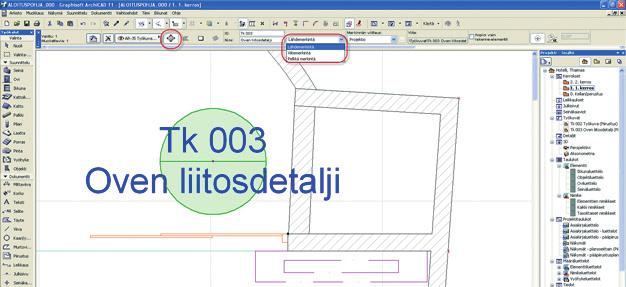 ArchiCAD 12-version uutuus Verhorakenne on määriteltävissä ja piirrettävissä leikkaus- ja julkisivuikkunoissa.