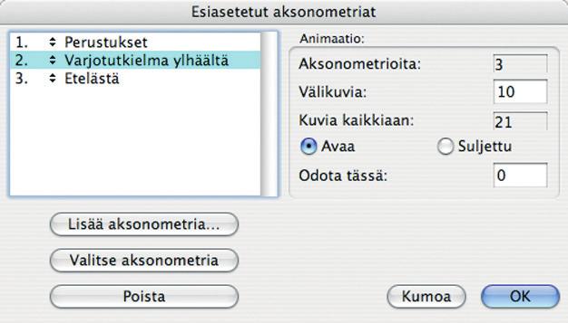 Nämä osoitukset on hyvä muistaa, koska suurennossuhteesta riippuen on mahdollista, että katselu- ja kohdepiste katoavat kokonaan esikatselukuvasta.