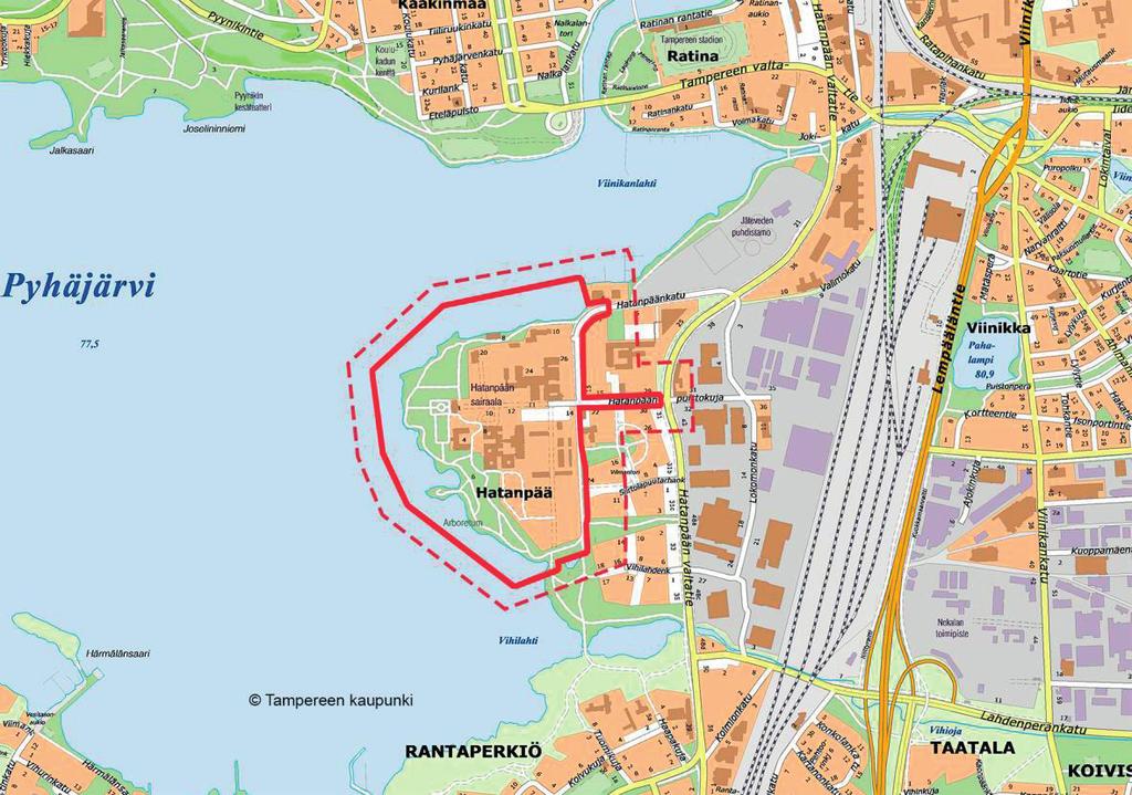 TAMPEREEN KAUPUNKI 17.1.2017 HATANPÄÄN SAIRAALA, KARTANOALUE JA ARBORETUM Asemakaava nro 8578 Diaarinumero: TRE: 6895/10.02.