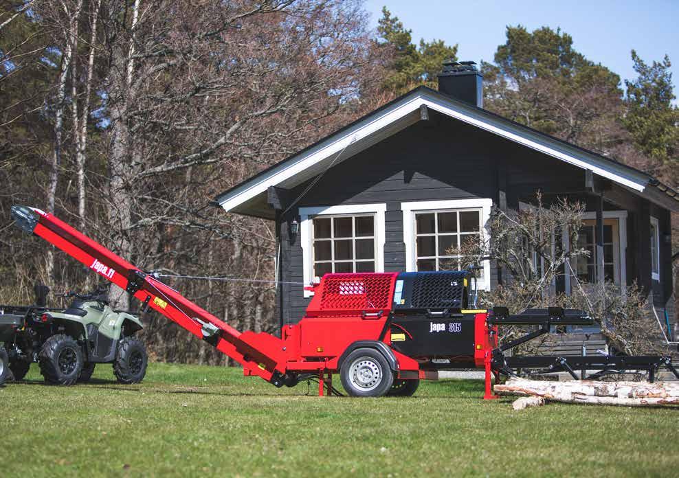 Uusiksi muotoiltu työnnin parantaa kaiken kokoisten puiden halkaisua ja uuden muotoilun ansiosta terä myös putsaantuu paremmin ja terän korkeuden säätö on helpompaa.