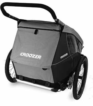 Croozerin kanssa liikkeellä Croozer Kid Croozer Kid Plus Valojen käyttäminen Jos haluat käyttää Croozer pyöräilykärrynä huonolla näkyvyydellä, hämärässä tai pimeällä, on siinä oltava valot.