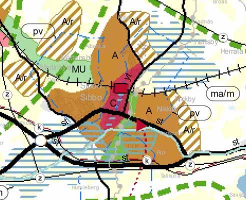 3.2 Suunnittelutilanne 3.2 Planeringssituationen Seutukaava / Maakuntakaava Suunnittelualueella voimassa oleva seutukaava on tehty vaiheittain.