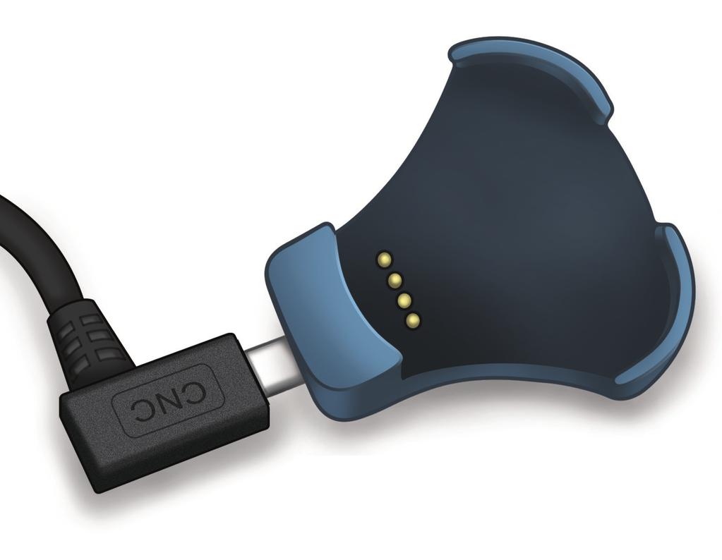 Voit ladata älylähettimen akun myös liittämällä USB-kaapelin tietokoneen USB-porttiin vaihtovirtasovittimen sijasta. Älylähettimen akun lataaminen täyteen tietokoneesta voi kestää pitempään.