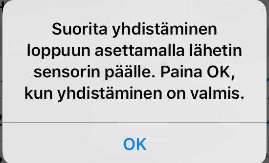 Prosessi voi kestää enimmillään 10 minuuttia.