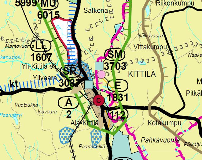 3 3. Suunnittelun lähtökohdat 3.1 Maakuntakaava Asemakaavan suunnittelualue on Tunturi-Lapin maakuntakaava-alueella.