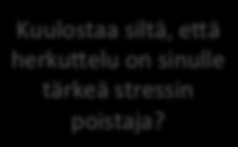 Hyvä, koska JA Kuulostaa siltä, erä herkurelu on sinulle tärkeä stressin poistaja?