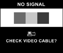 Näytön käyttäminen Monitorin ilmoitukset Ei signaalia -ilmoitus Jos Ei signaalia -ilmoitus (No Signal)
