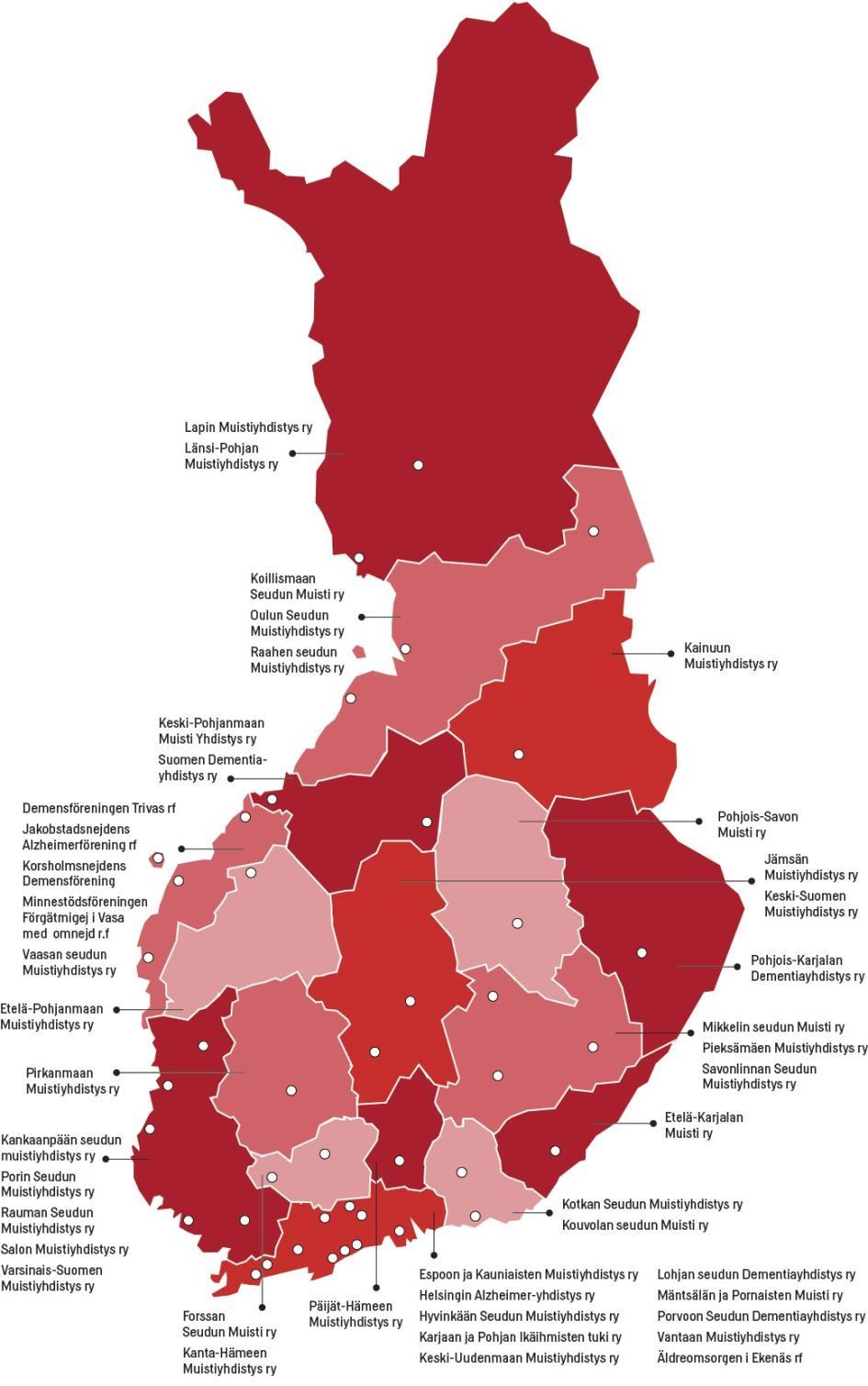 MUISTILIITTO ry -Muistisairaiden ihmisten etujärjestö Perustettu vuonna 1988 Muistiliitto on kattojärjestö 43 jäsenyhdistykselle,