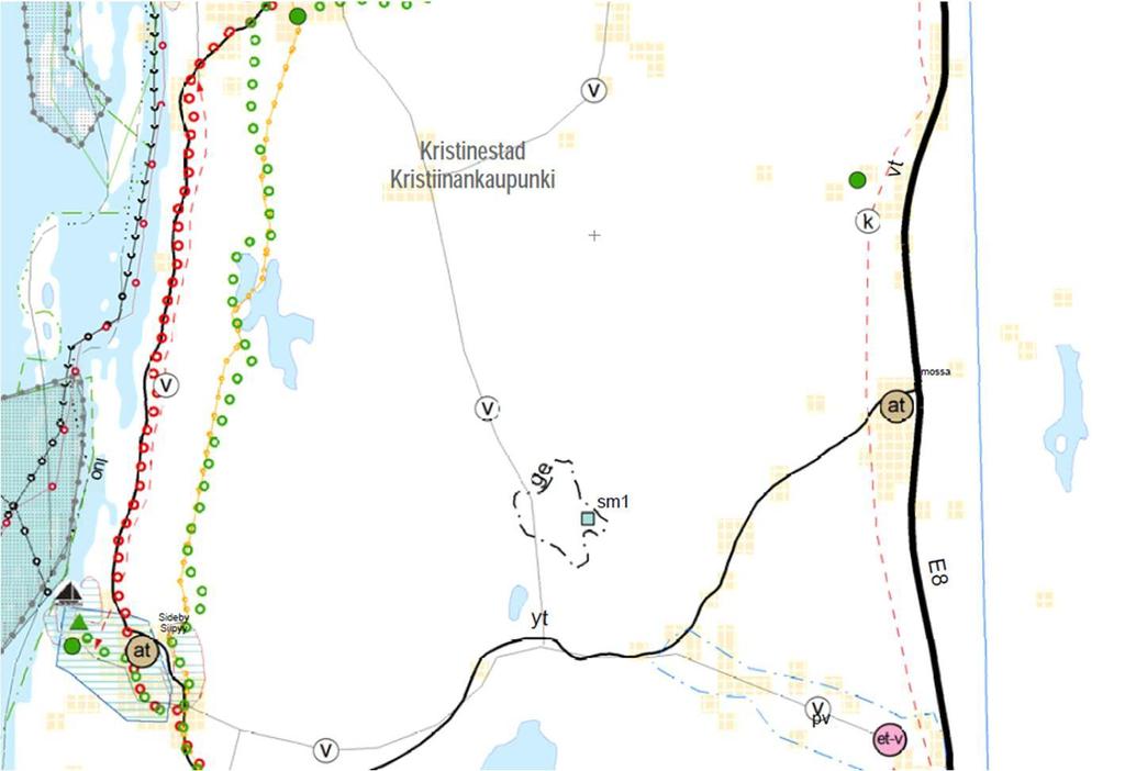 4.5 Kaavoitustilanne 4.5.1 Maakuntakaava Kristiinankaupungin kaupunki ja hankealue kuuluvat Pohjanmaan liittoon. Pohjanmaan liiton maakuntavaltuusto hyväksyi maakuntakaavan 29.