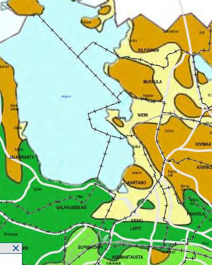 maakunnallisesti merkittäviksi luokiteltuihin maisema-alueisiin.