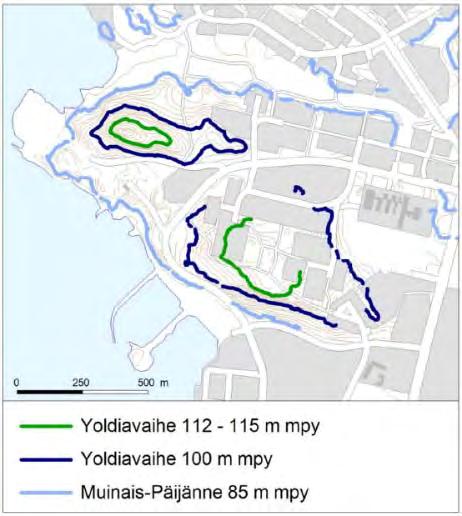 Alue on toiminut joskus maankaatopaikkana ja aluetta on täytetty ainakin kaupungin rakennustyömaiden ylijäämämassoilla.