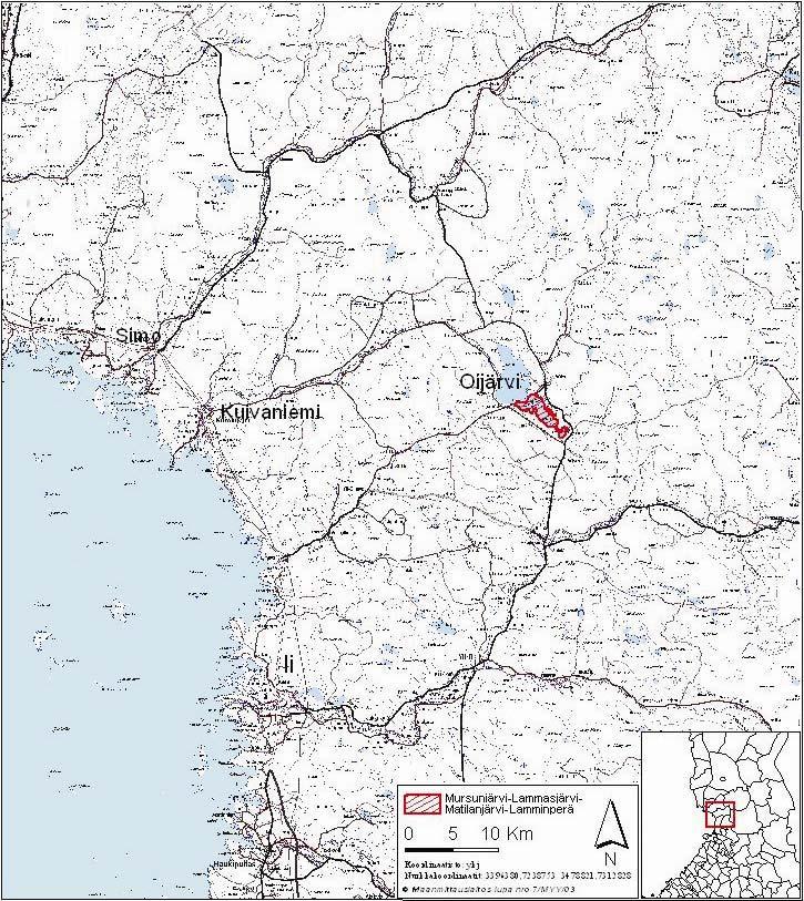 1 JOHDANTO 1.1 Sijainti ja luonne Oijärvi sijaitsee Oulun läänin luoteisosassa Iin kunnassa (ent. Kuivaniemi) Kuivajoen vesistön keskivaiheilla, Pohjois-Pohjanmaan suolakeudella (kuva 1).