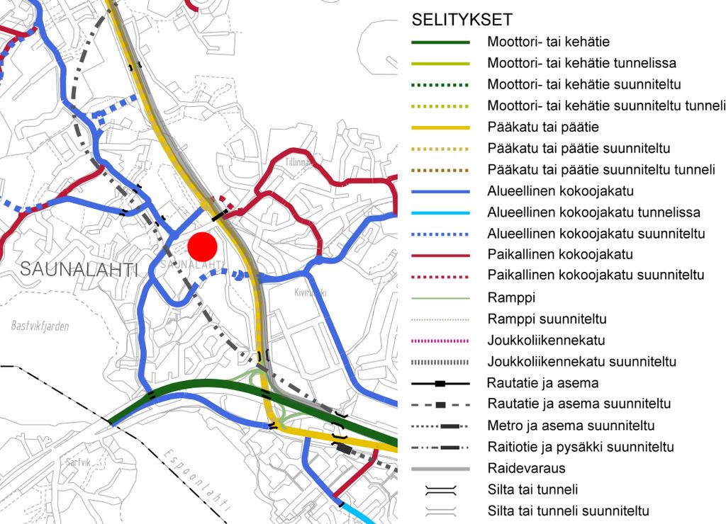 9 (17) Jalankulku ja pyöräily Alueelta on hyvät jalankulku- ja pyöräily-yhteydet.