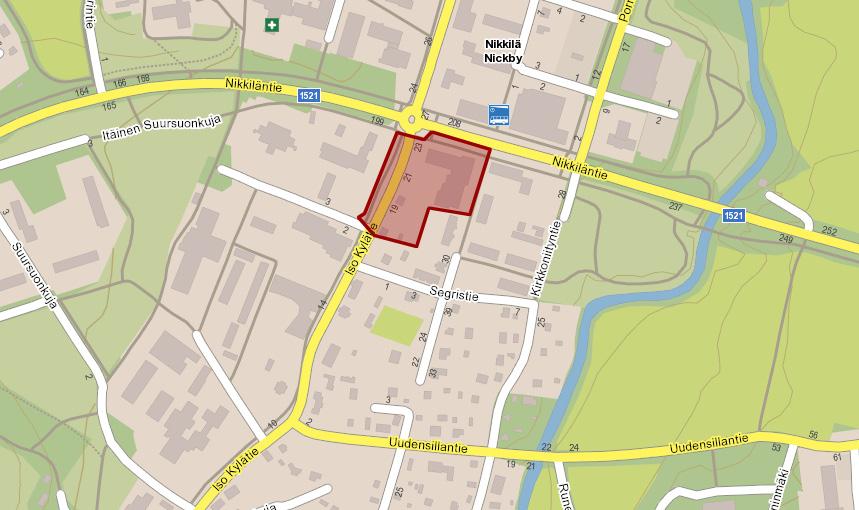 Suunnittelualue Noin 1 hehtaarin suuruinen suunnittelualue sijaitsee Sipoon suurimman taajaman ja hallinnollisen esusen Niilän esustassa Iso Kylätien ja Niiläntien risteysen tuntumassa.