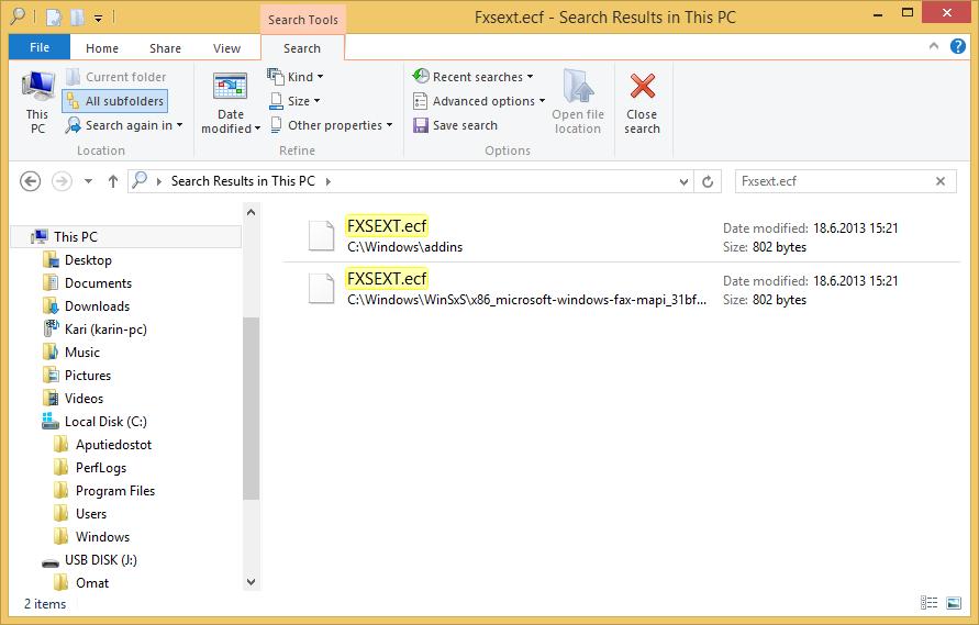 Lisäohjeita tiedostojen etsintään Lisäohjeita tiedostojen ja kansioiden etsimiseen saat Help (Ohje) -palvelusta hakutermillä Search for files in File Explorer (Tiedostojen etsiminen