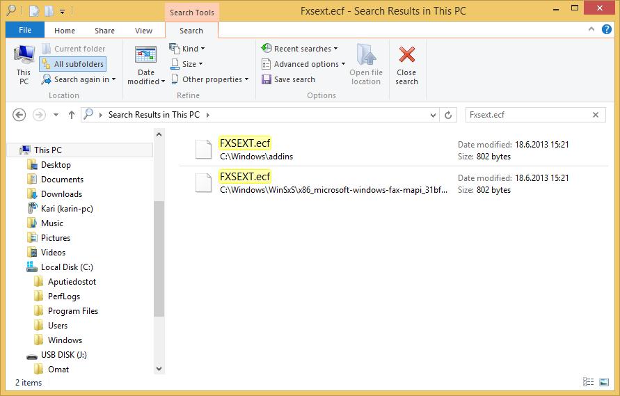 Lisäohjeita tiedostojen etsintään Lisäohjeita tiedostojen ja kansioiden etsimiseen saat Help (Ohje) -palvelusta hakutermillä Search for files in File Explorer (Tiedostojen etsiminen