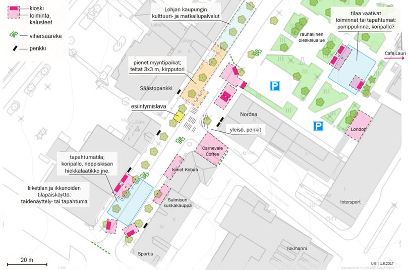 Katualueesta oli pois autoliikenteeltä n. 115 m:n matkalta 14 vuorokauden ajan.