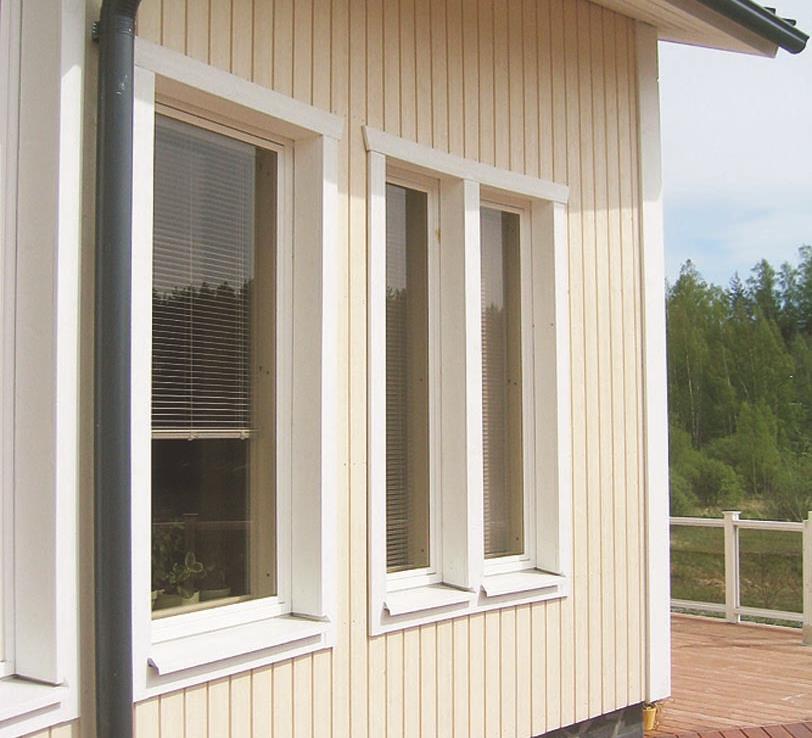 Pystyverhoukseen soveltuvat paneelit UTS Suorareunaisen UTS-paneelin muodon