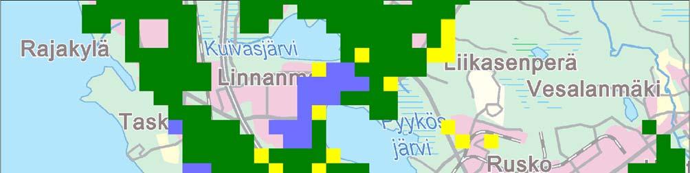 46 Oulun alueella on tiedossa 402 kiinteää muinaisjäännöstä, joista 148 kohdetta on peräisin kivikaudelta. Hankealueilla Toppilassa ja Laanilassa ei sijaitse kiinteitä muinaisjäännöksiä.