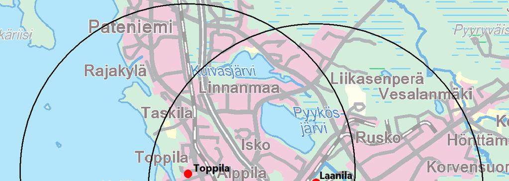 63 Hankkeen vaikutusalueen laajuus vaihtelee eri päästöjen välillä kuin myös rakentamisaikana ja laitoksen normaalikäytön aikana.